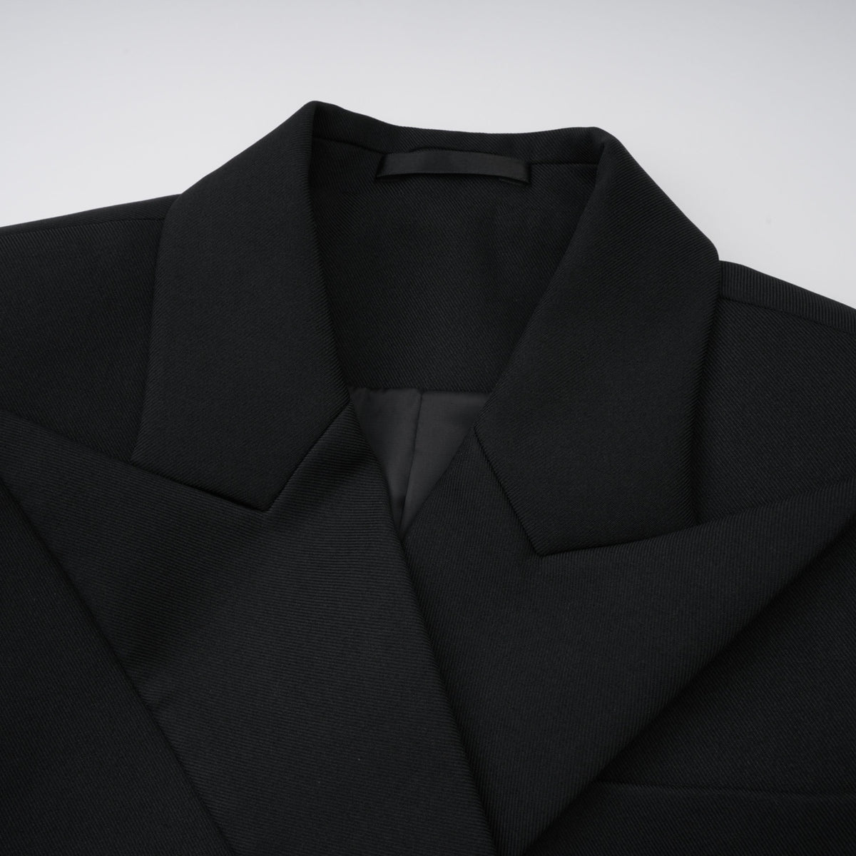 Dianthe Black Double-Breasted Oversize Blazer