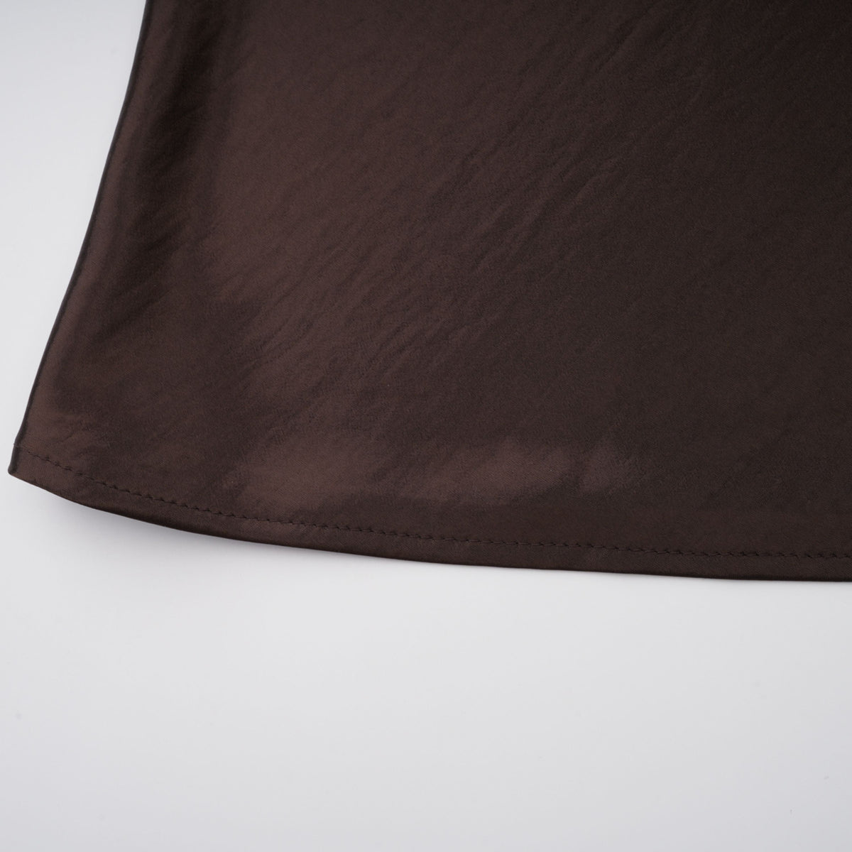 Gitta Brown Off Shoulder Satin Maxi Gown (Final Sale-US Only)
