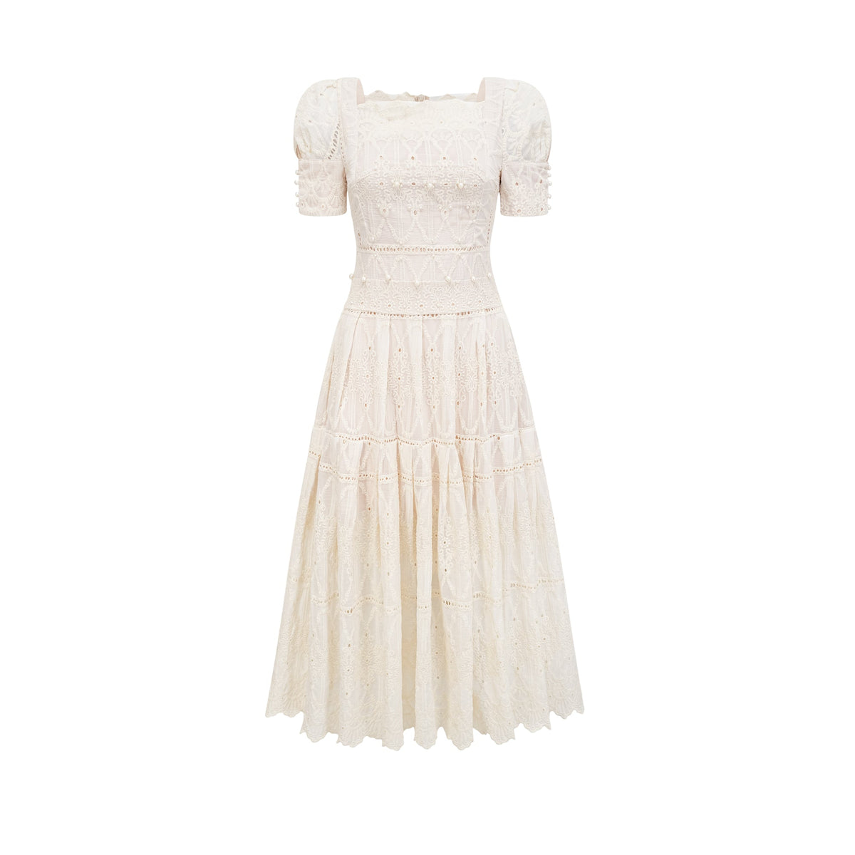 Anaïs faux-pearl embellished cut-out midi dress (Final Sale-US Only)