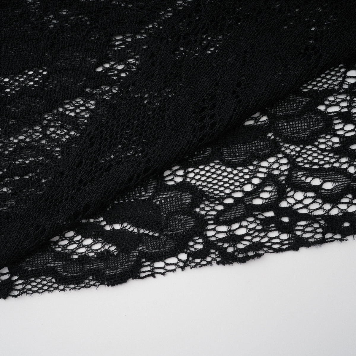 Frida Black Semi-Sheer Lace Bodysuit & Skirt Set