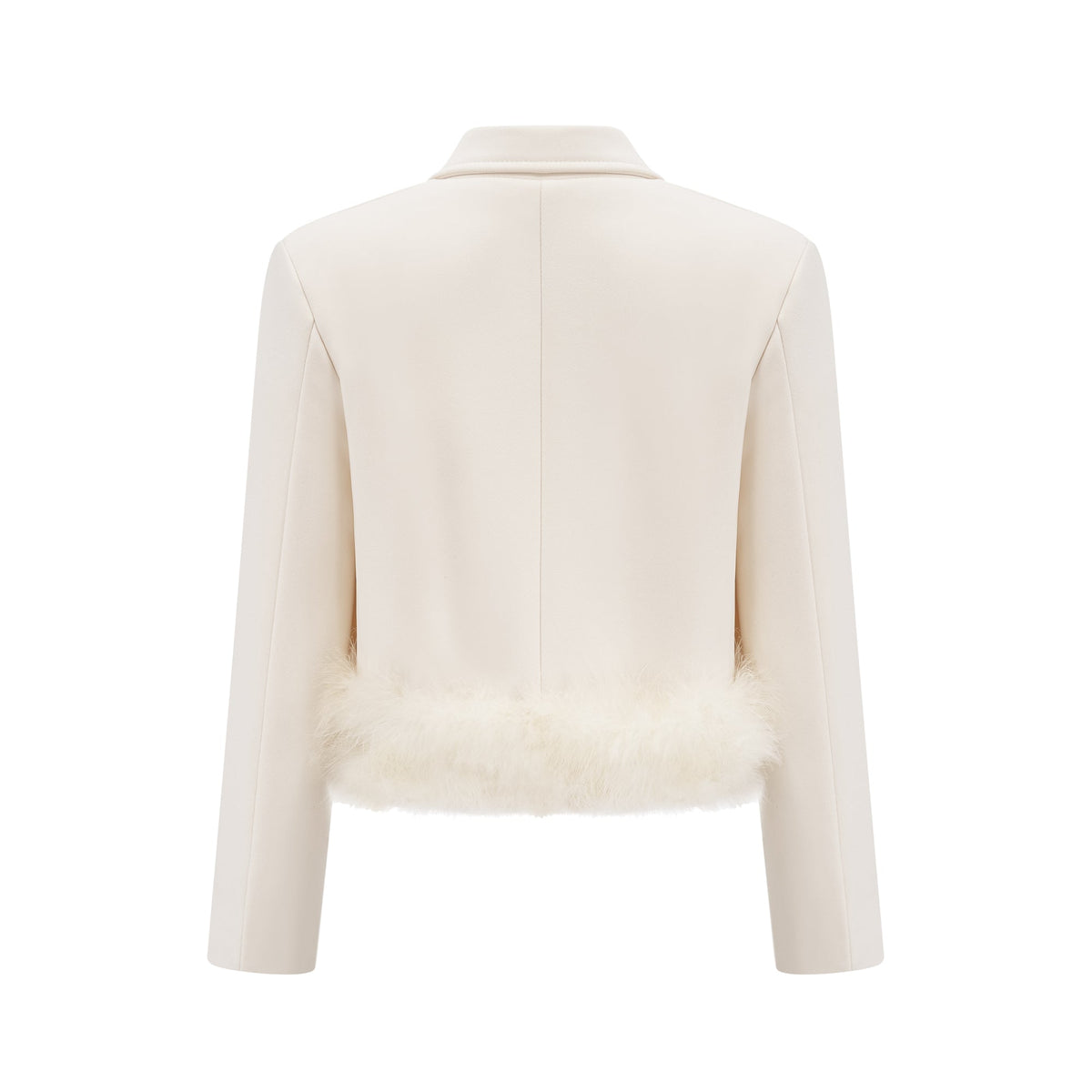 Valérie feather-hem blazer & skirt matching set (Final Sale-US Only)