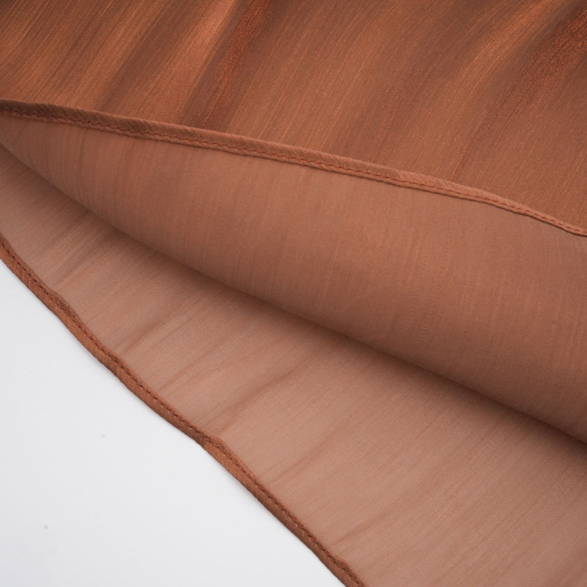Mila pleated satin maxi dress in Brown