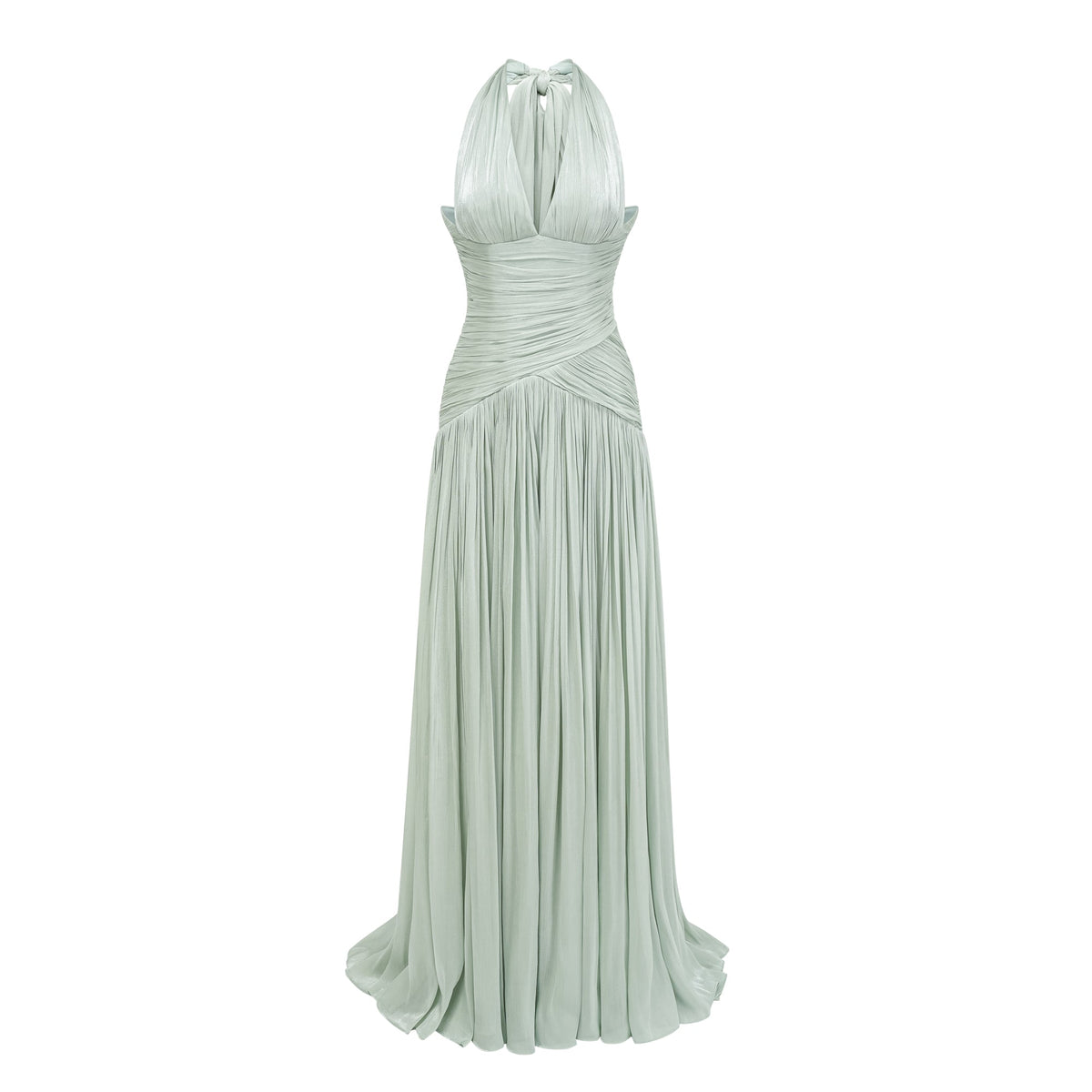 Uranie Mint Green Gathered Maxi Dress