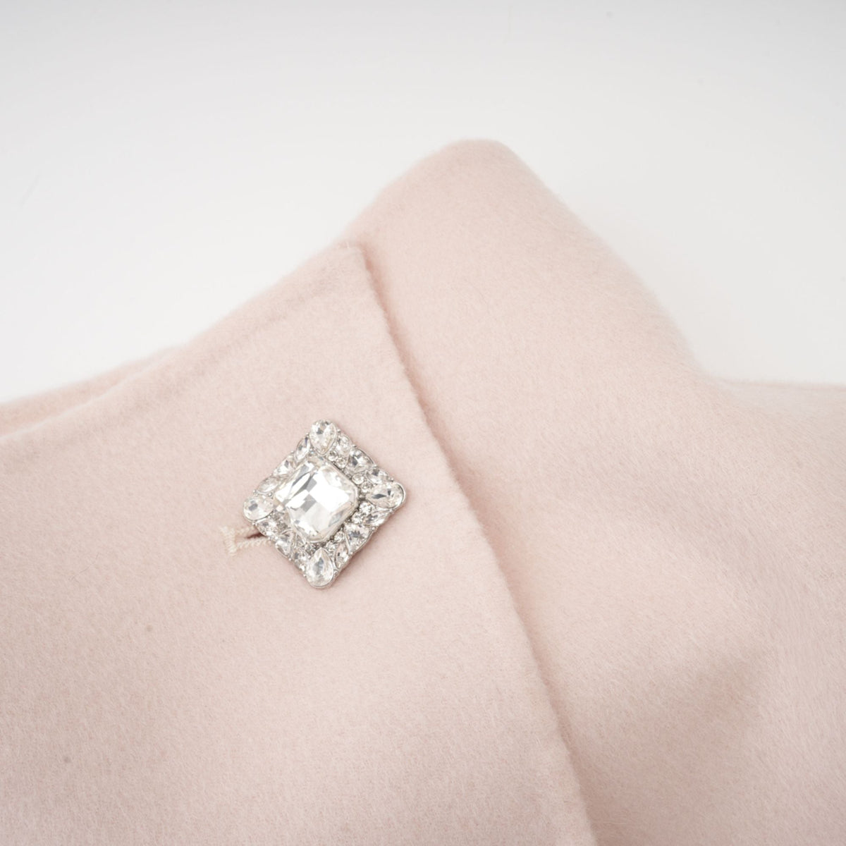 Vienne pink diagonal-placket short coat (Final Sale)
