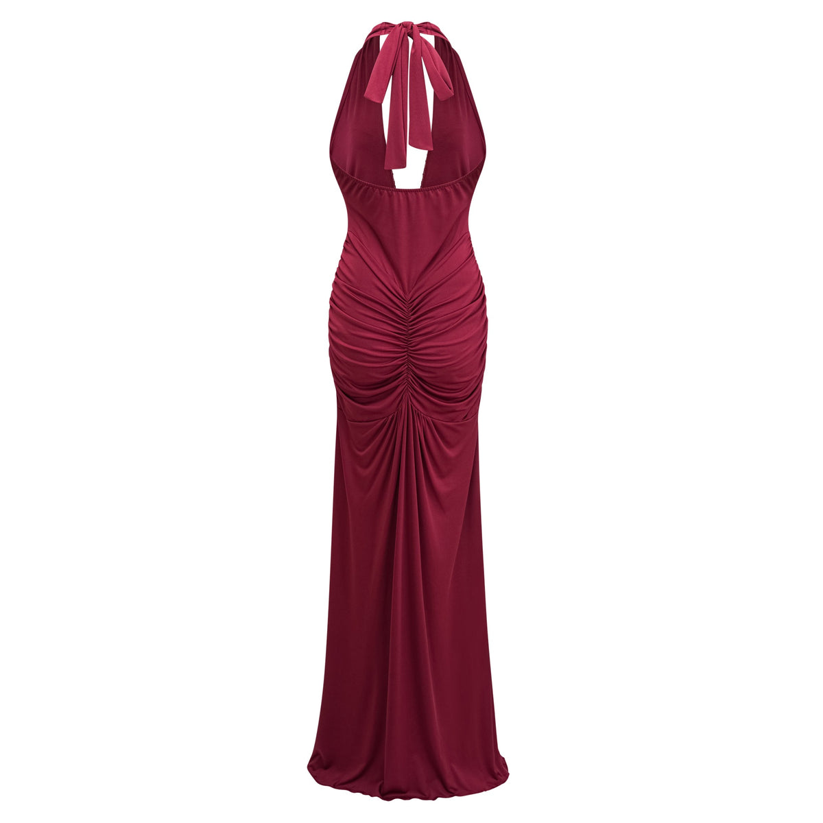 Aiglantine Halterneck Ruched Maxi Dress (Final Sale-US Only)