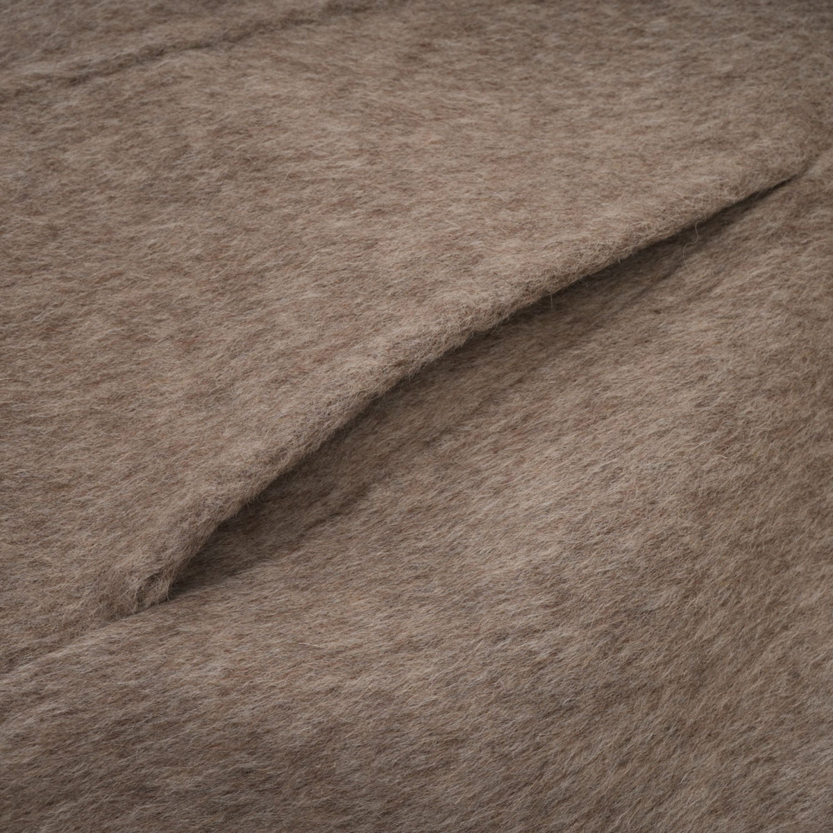 Chloris wool fur belted cape coat in Brown (Final Sale-US Only)