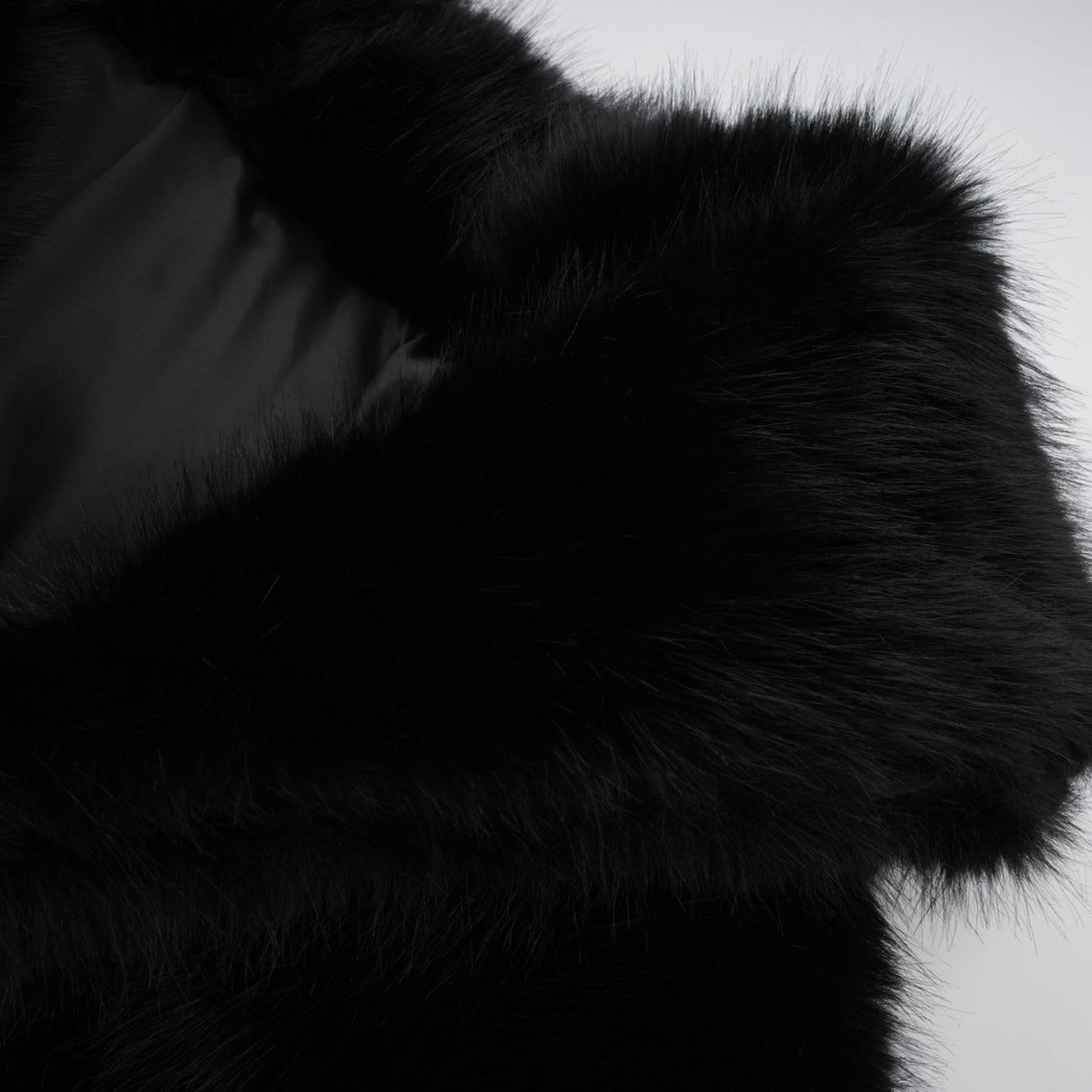 Alberta Black Faux-Fur Corset Panel Jacket (Final Sale)