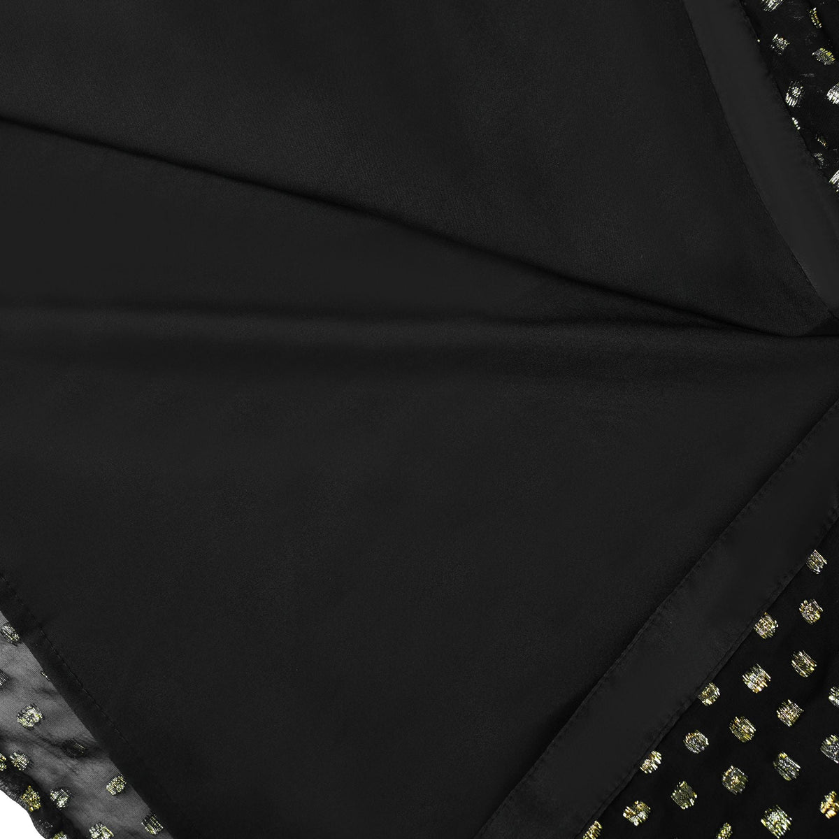 Aloïse Black Polka Dot Pleated Midi Dress (Final Sale)