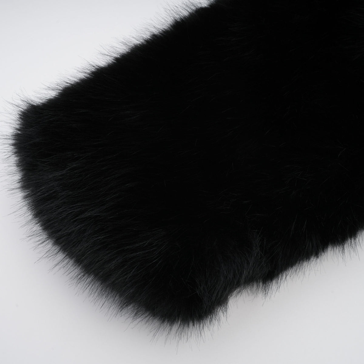 Alberta Black Faux-Fur Corset Panel Jacket (Final Sale)