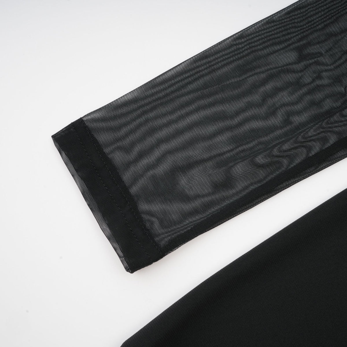 Clarisse semi-sheer ruched midi dress (Final Sale)