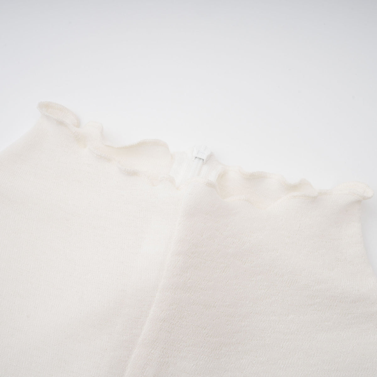 Lark White Tulle Panel Knit Midi Dress (Final Sale-US Only)