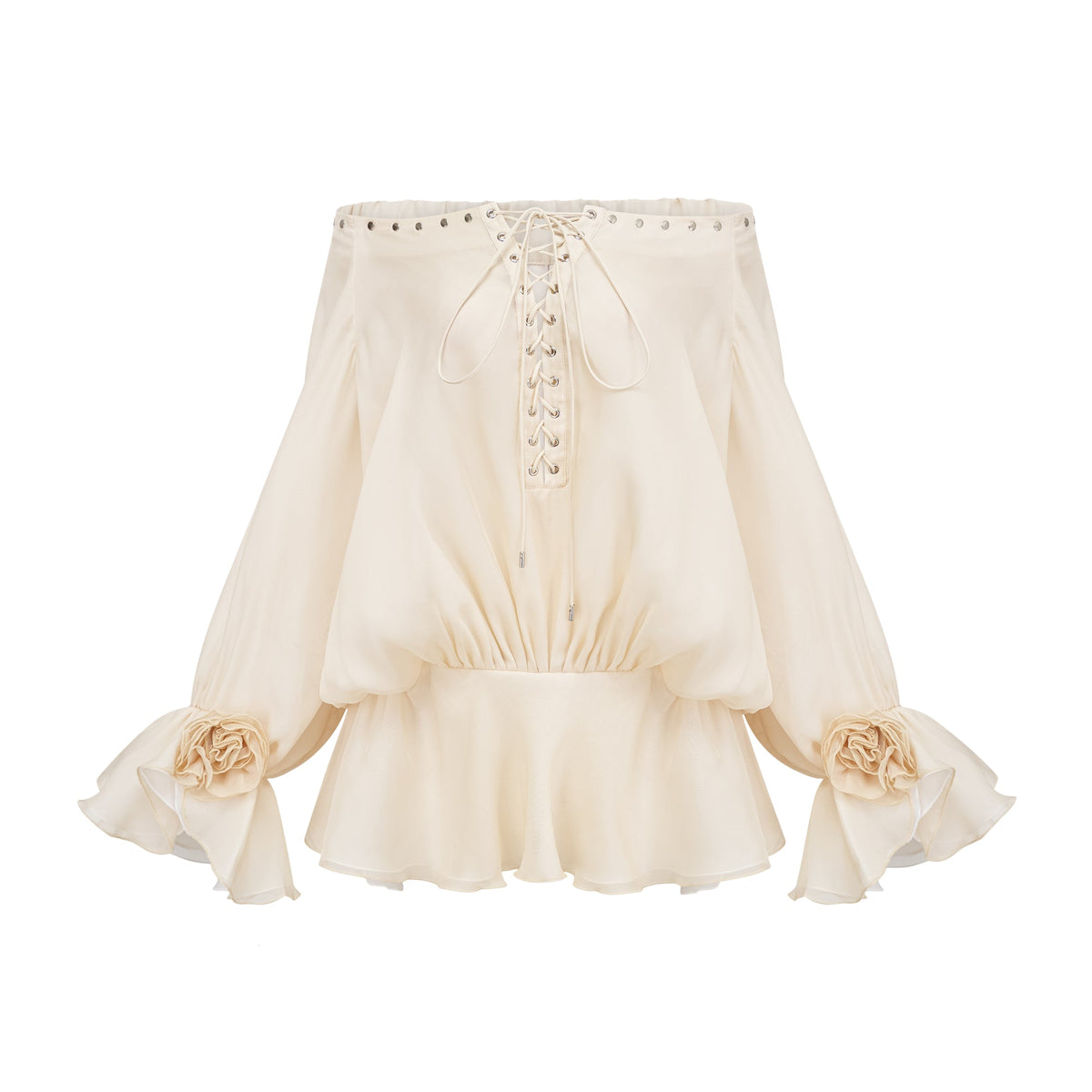 Lisette off-shoulder chiffon mini dress (Final Sale)