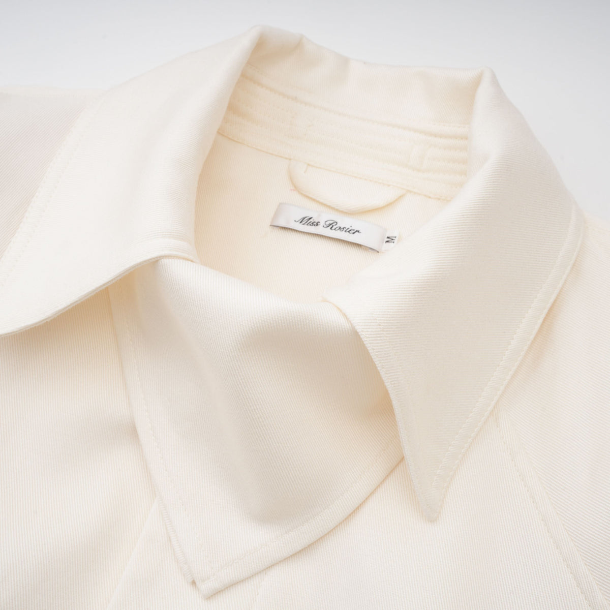 Ambre Cream White Belted Trench Coat (Final Sale-US Only)