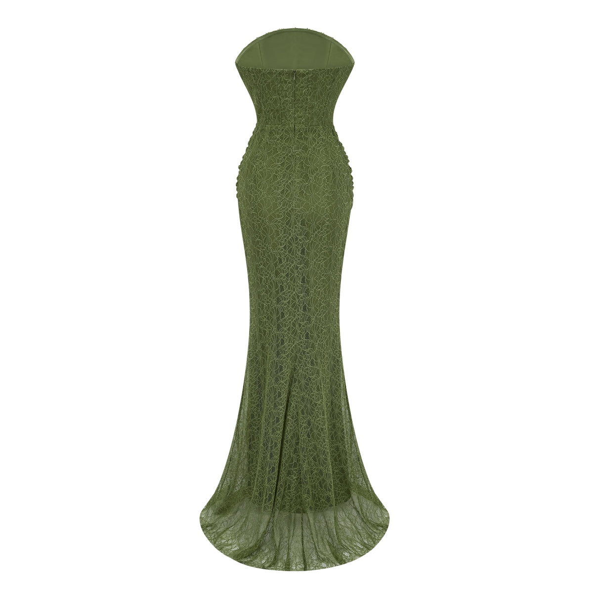 Franziska Green Embellished Corset Maxi Dress (Without Gloves) (Final Sale-US Only)
