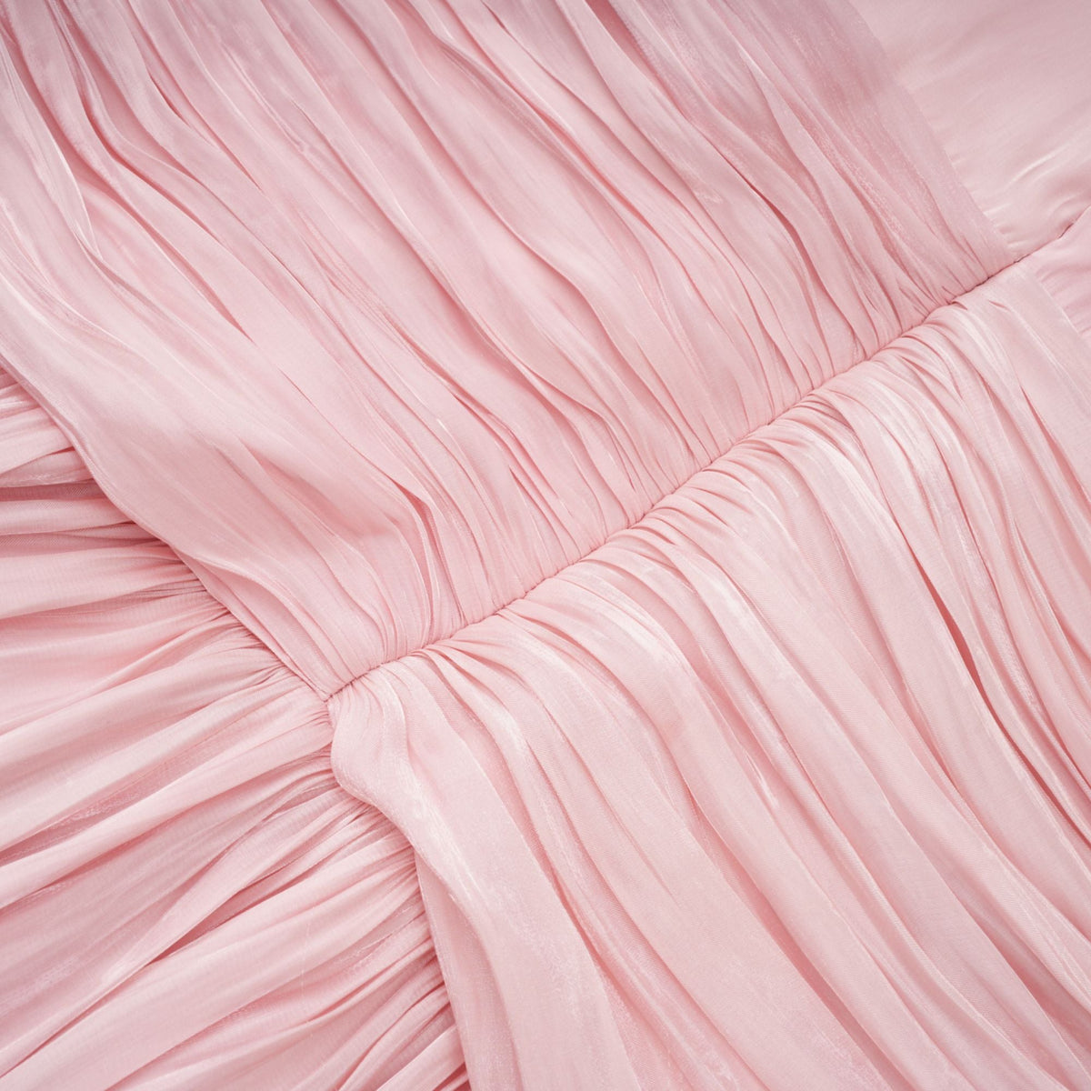 Sarolta Pink Glossy Ruched Maxi Dress (Final Sale-US Only)