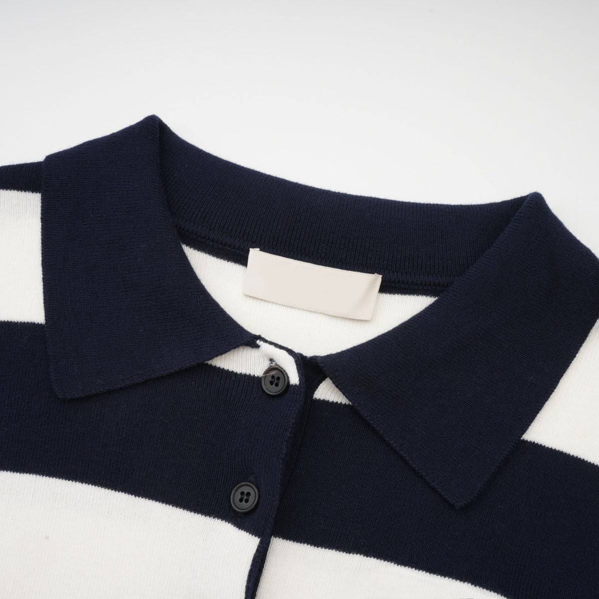 Adèle color-block striped shirt - Black and White