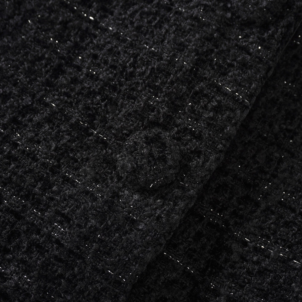 Ariadna Black Tweed Jacket & Satin Skirt Set
