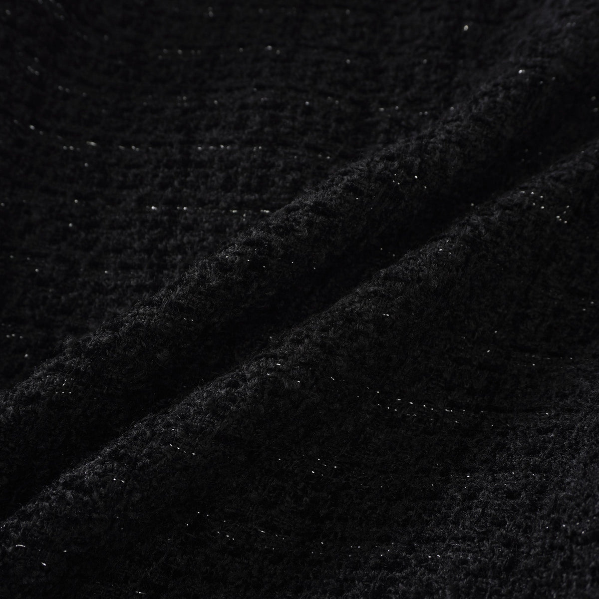 Ariadna Black Tweed Jacket & Satin Skirt Set