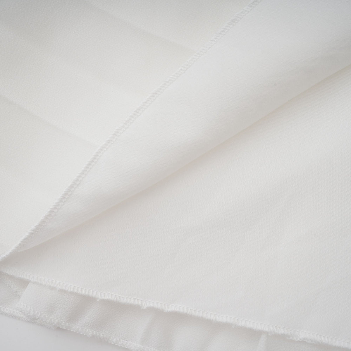Doux White Ruffled Trim Pleated Midi Dress (Final Sale-US Only)