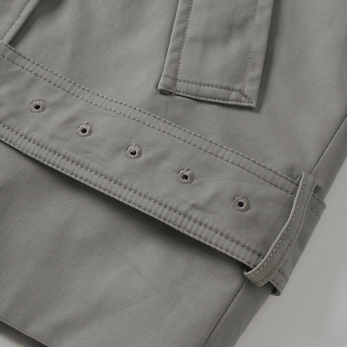 Mavis Grey Double-Breasted Belted Trench Coat (Final Sale-US Only)