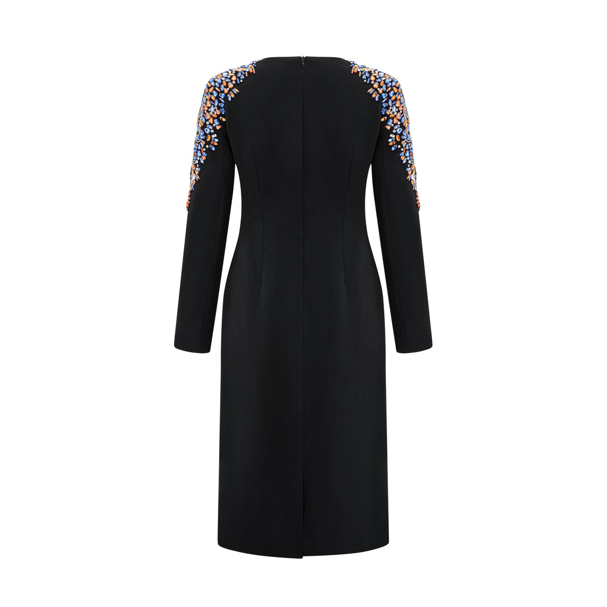 Maëlys black crystal-embellished midi dress (Final Sale)