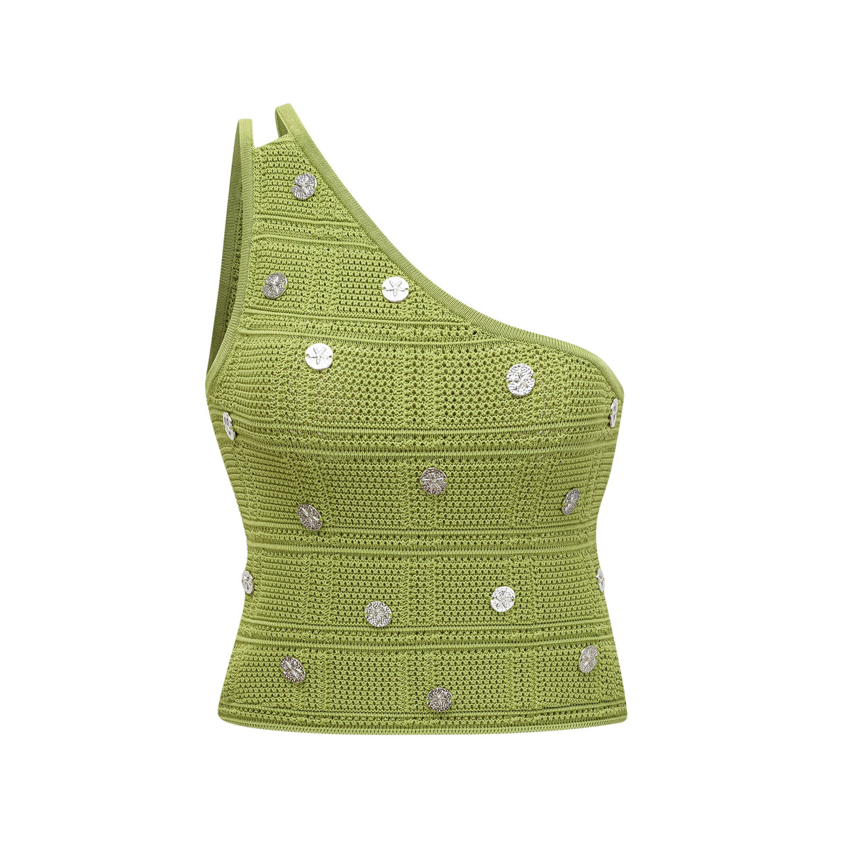 Annette green embellished knit top & skirt matching set (Final Sale-US Only)
