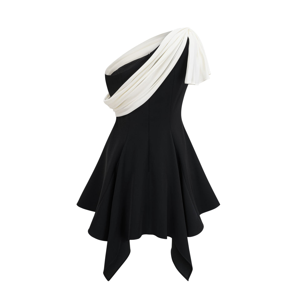 Émeline asymmetrical mini dress
