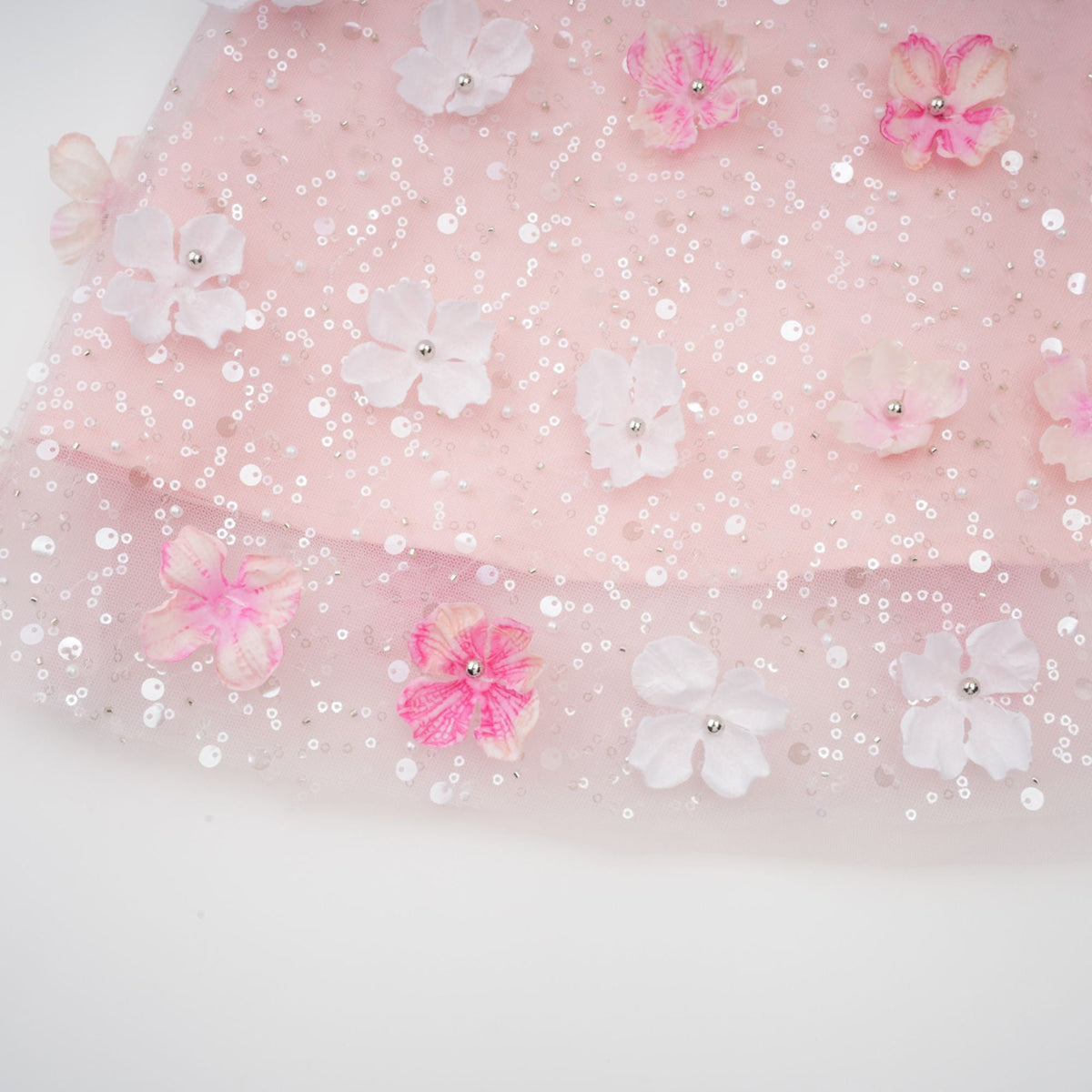 Lilou 3d-petal puffy mini dress (Final Sale-US Only)