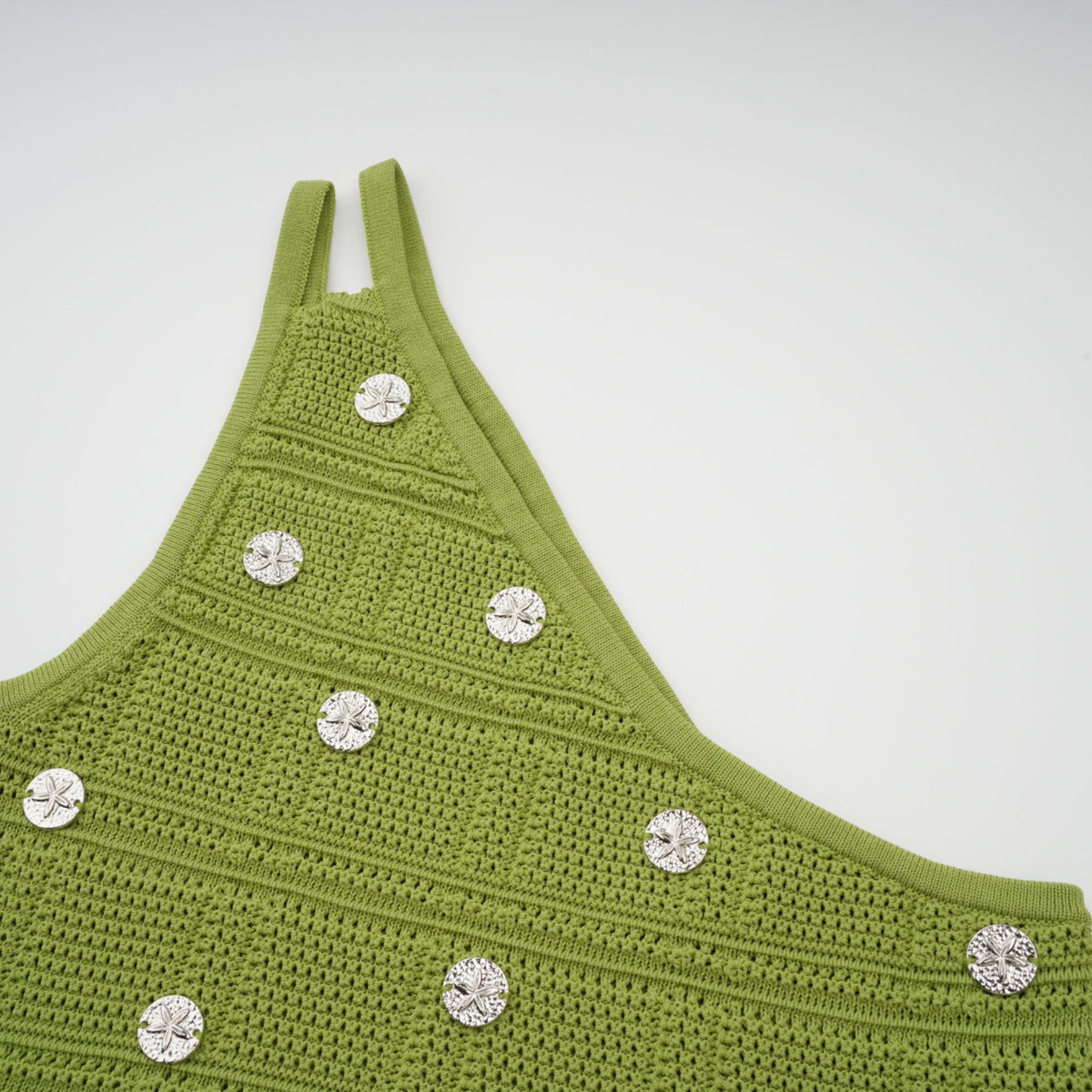 Annette green embellished knit top & skirt matching set (Final Sale-US Only)