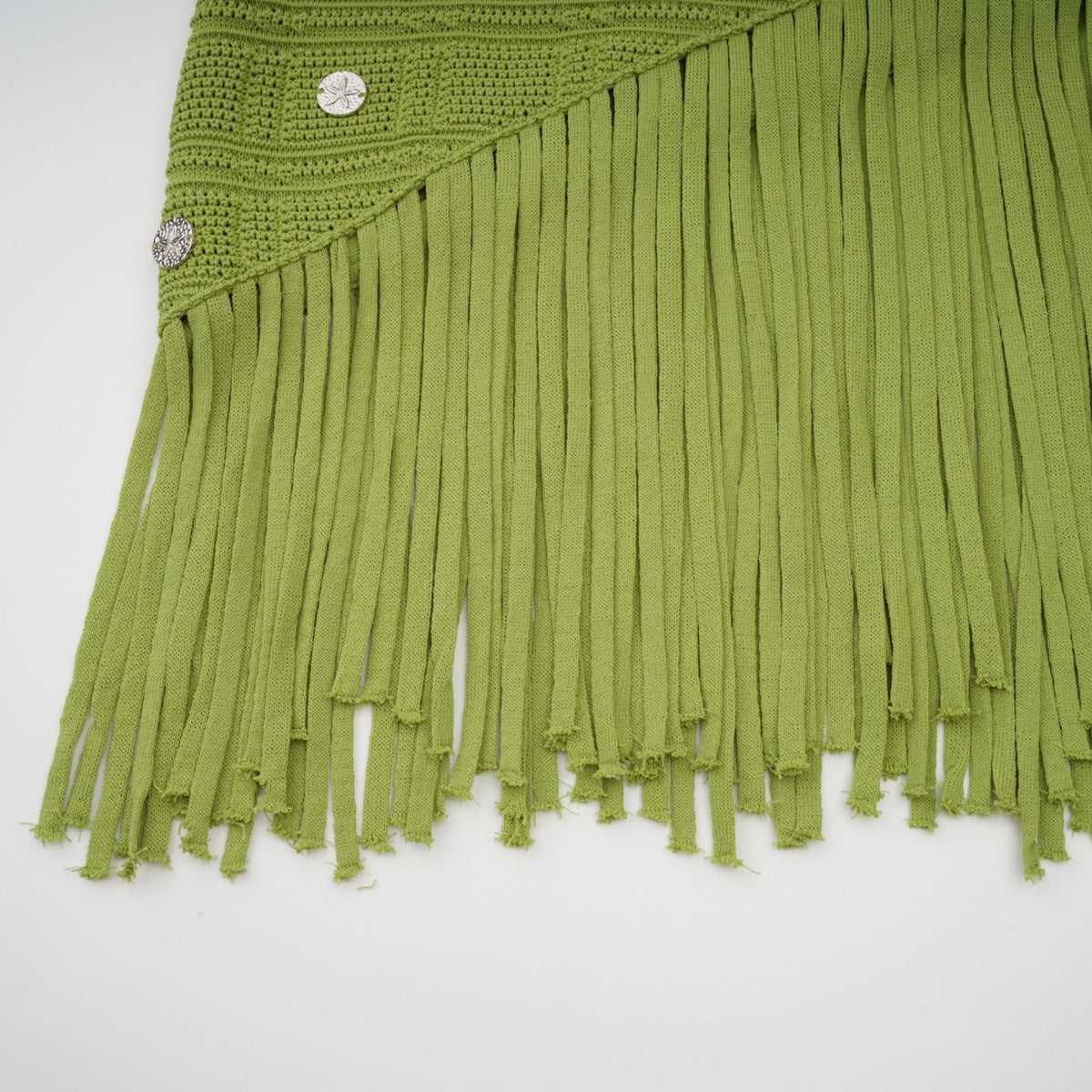 Annette green embellished knit top & skirt matching set (Final Sale-US Only)
