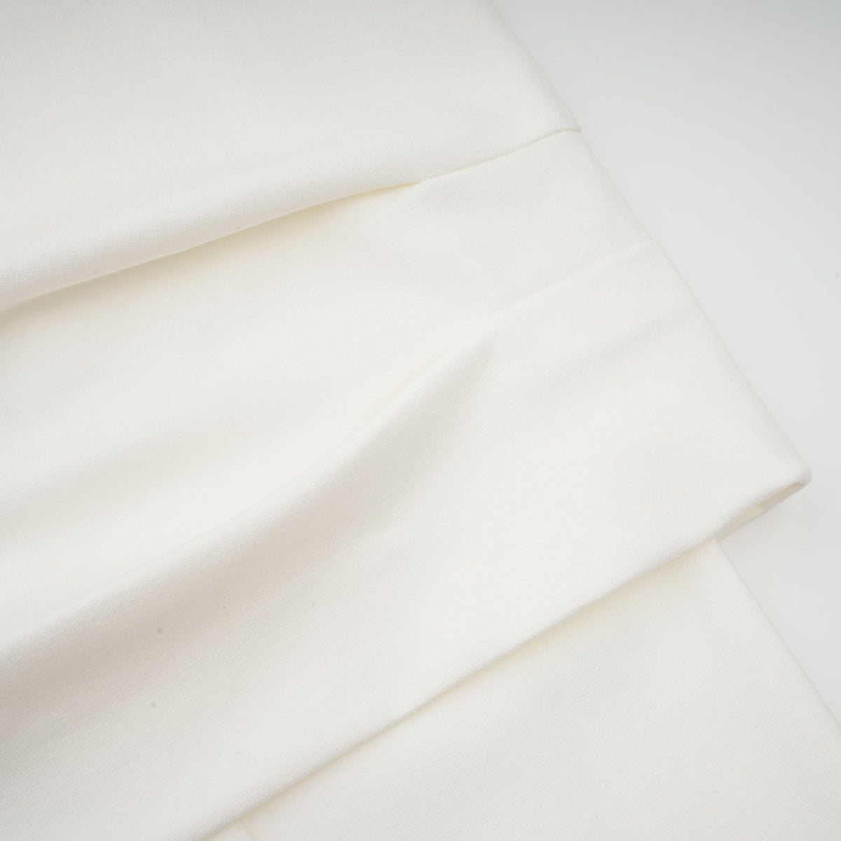 Hanna white ruched cropped top (Final Sale)