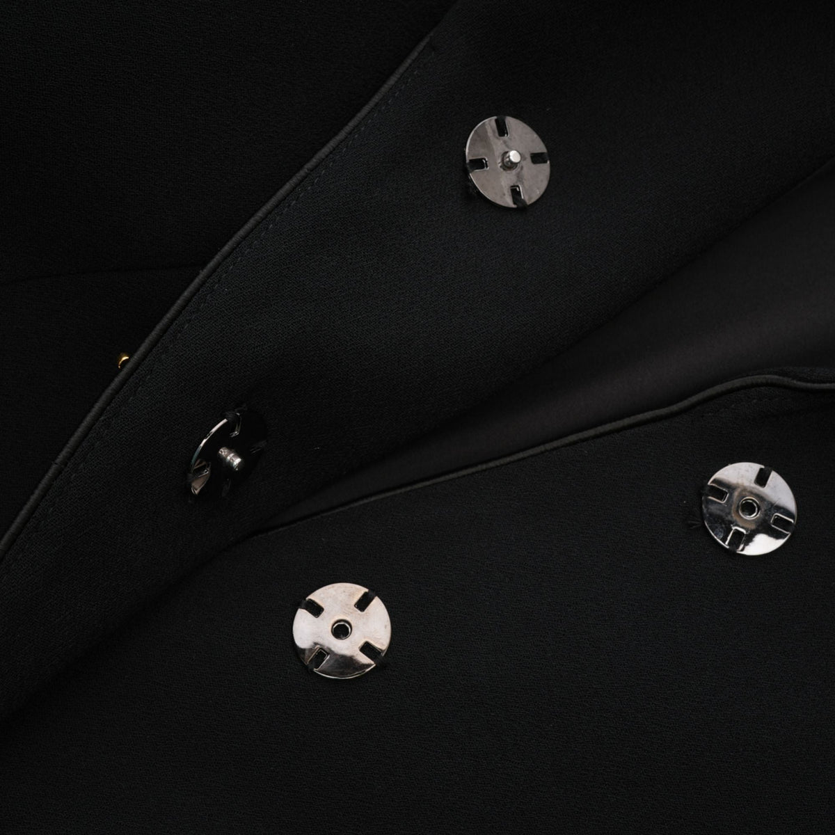 Aëlle black single-breasted long coat