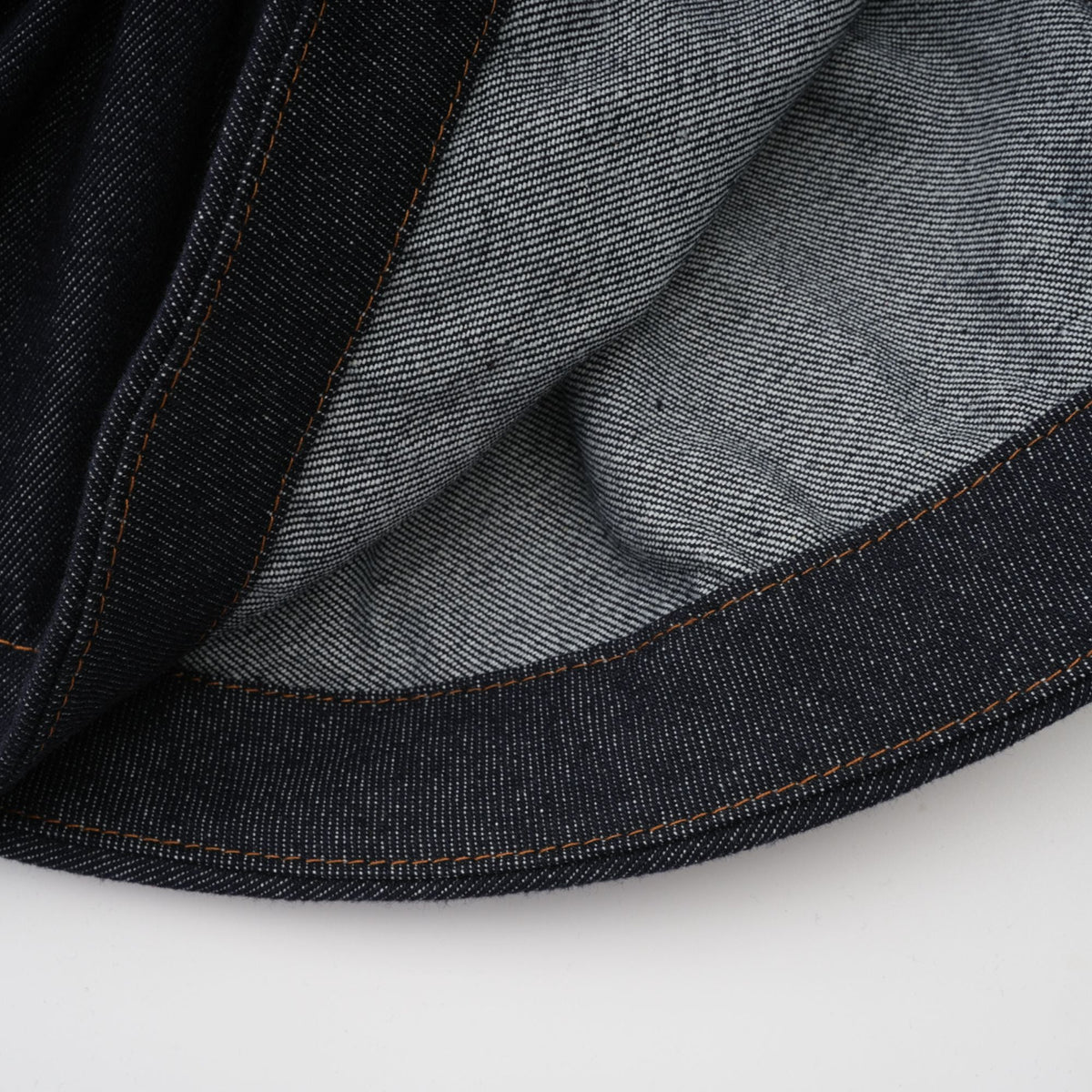 Florence Indigo Blue Ruffled Denim Mini Skirt