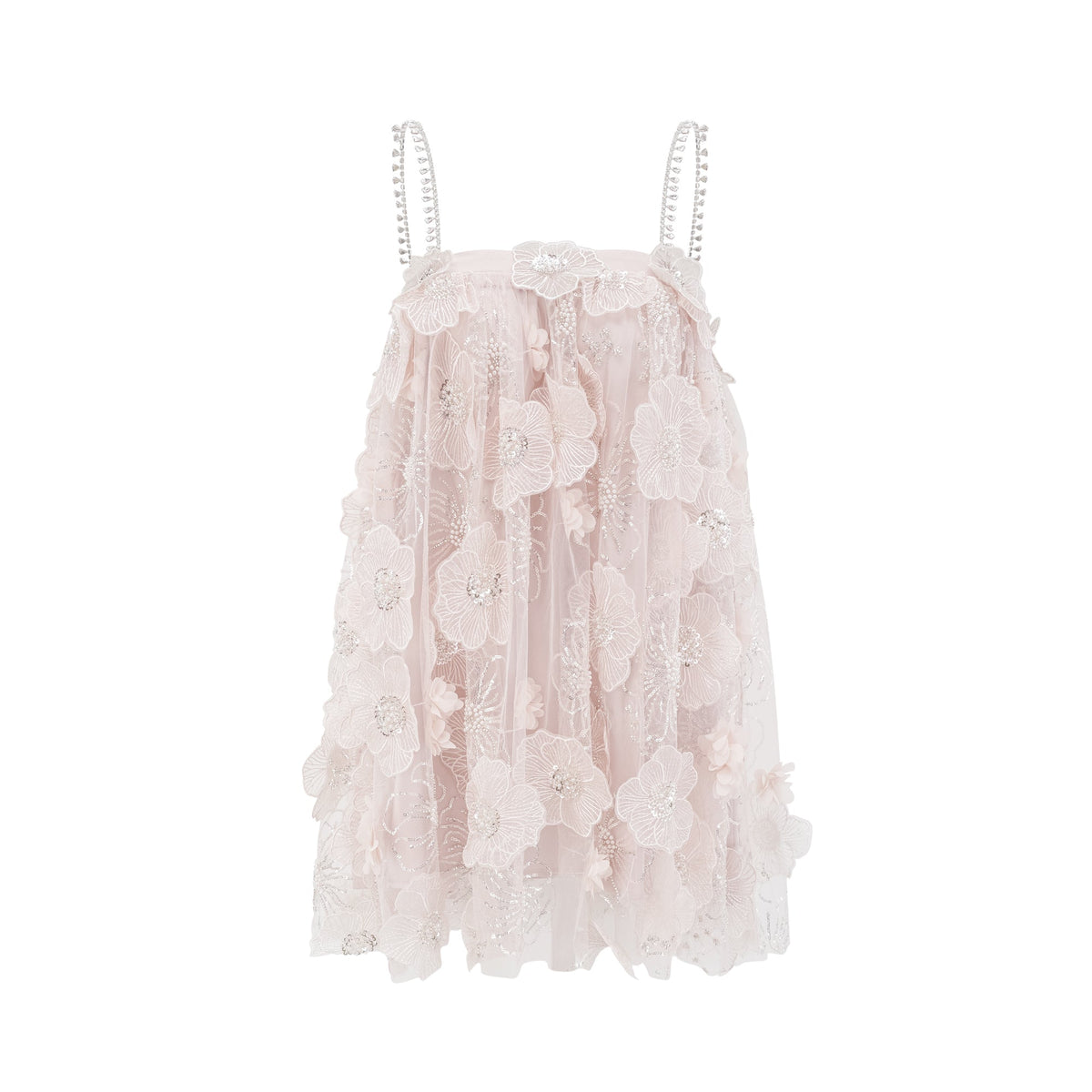 Valérie crystal-embellished floral mini dress (Final Sale-US Only)