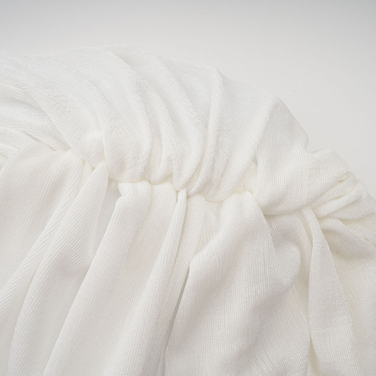 Dulcie White Asymmetrical Ruched Matching Set