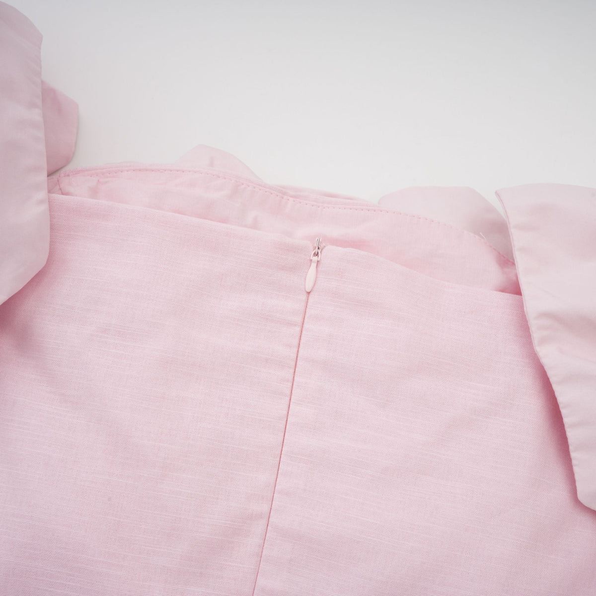 Juliette pink off-shoulder 3D-petal midi dress (Final Sale-US Only)