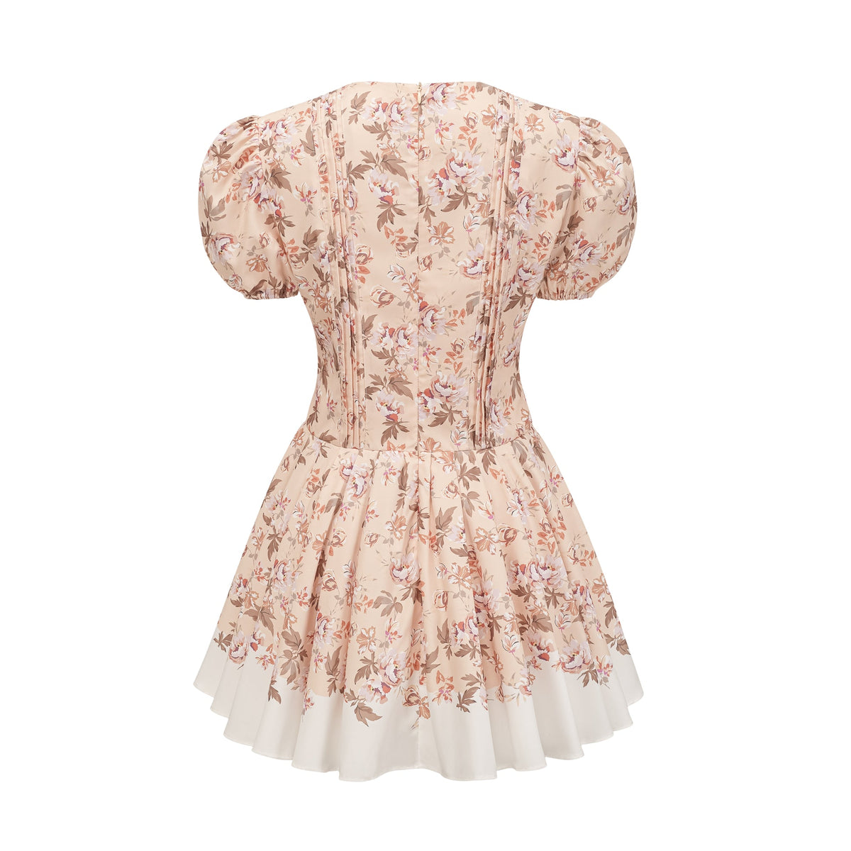 Alizée yellow floral-print pleated mini dress (Final Sale-US Only)