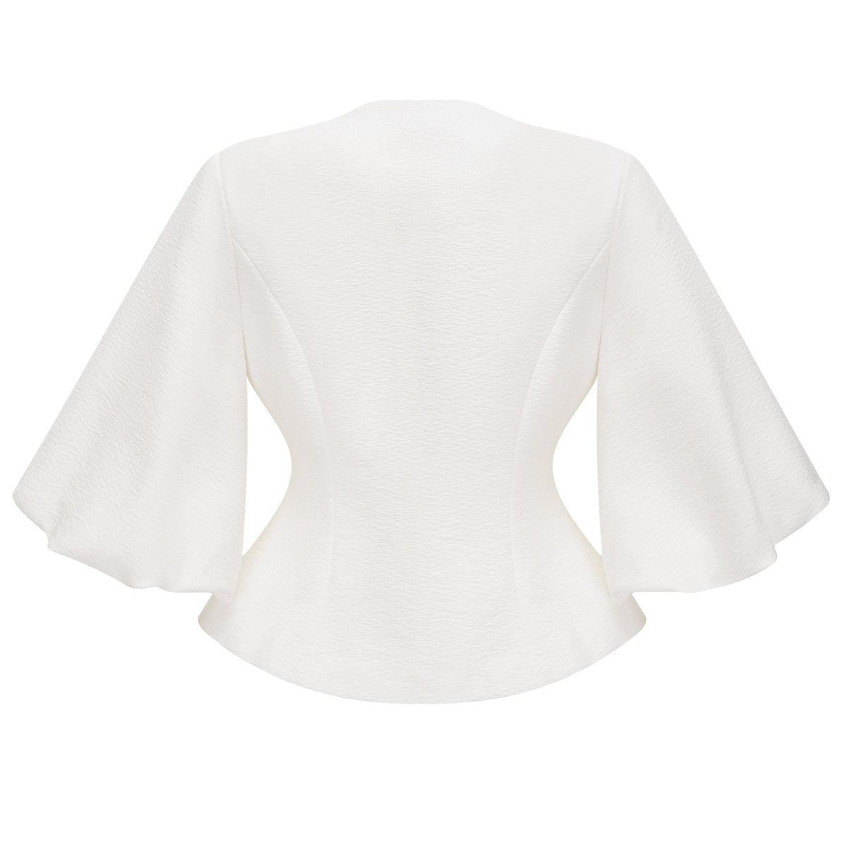 Jóna White Embellished Wrap Blouse (Final Sale)