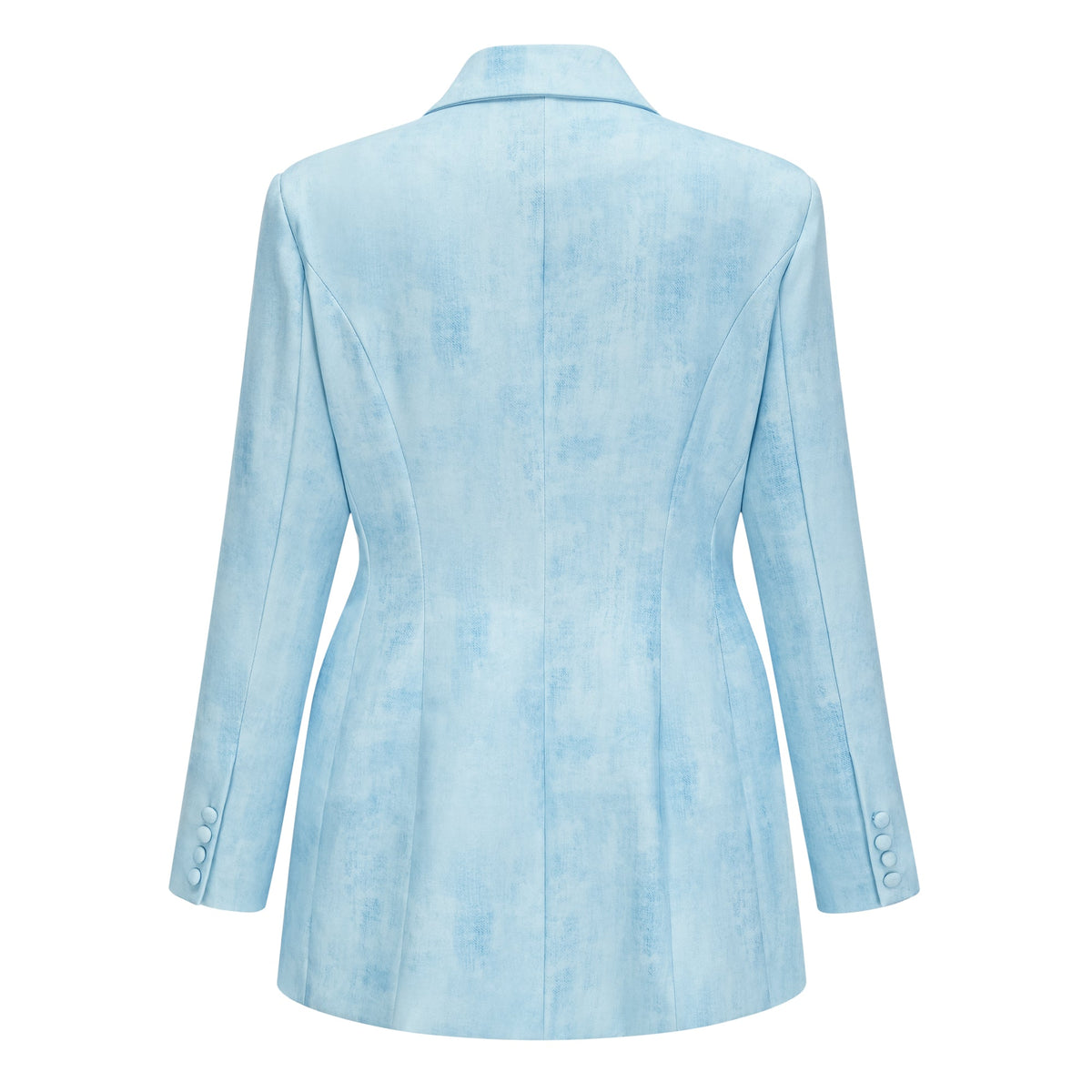 Célestine Blue Double-Breasted Blazer & Shorts Set
