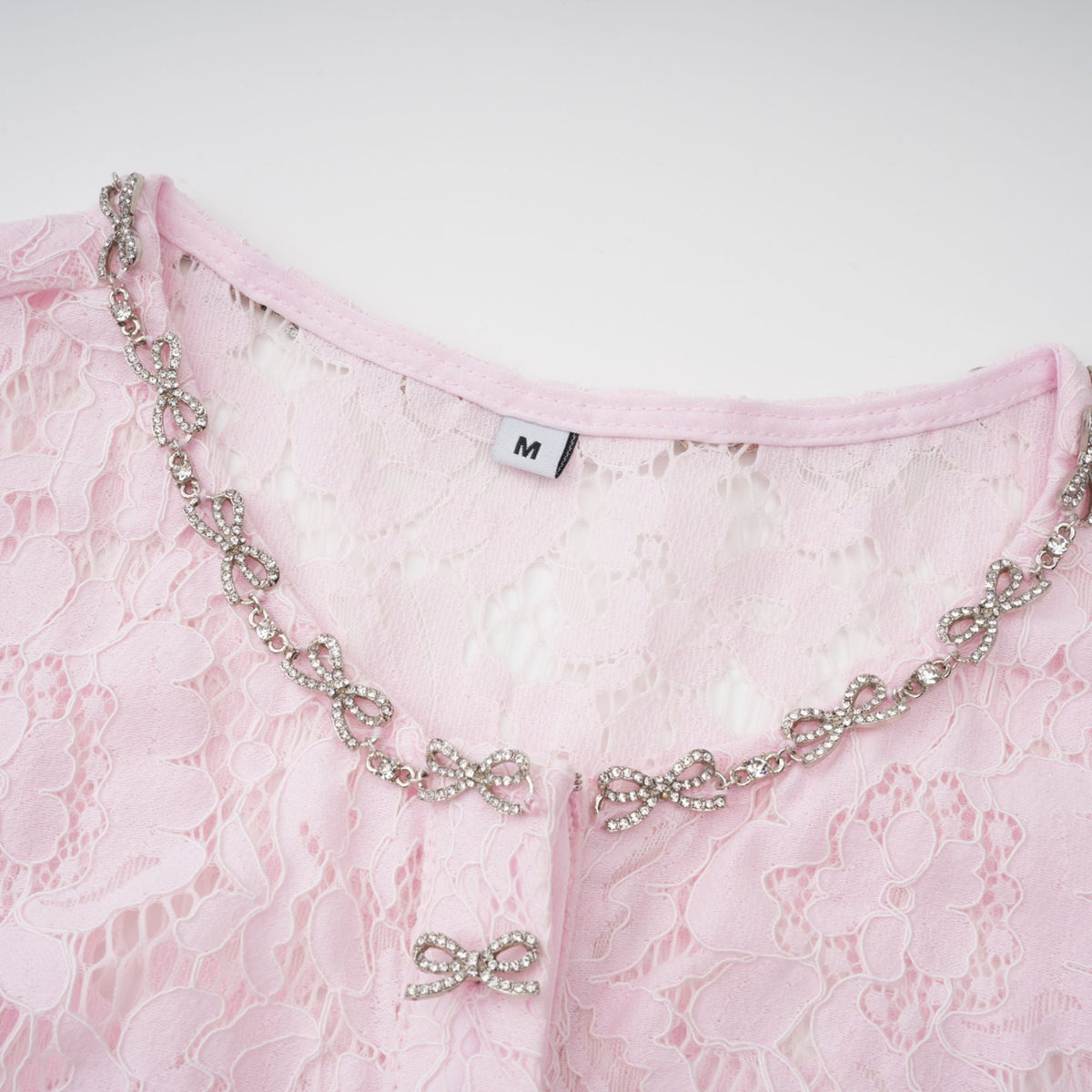 Sabine Pink Floral Lace Mermaid Midi Dress (Final Sale-US Only)