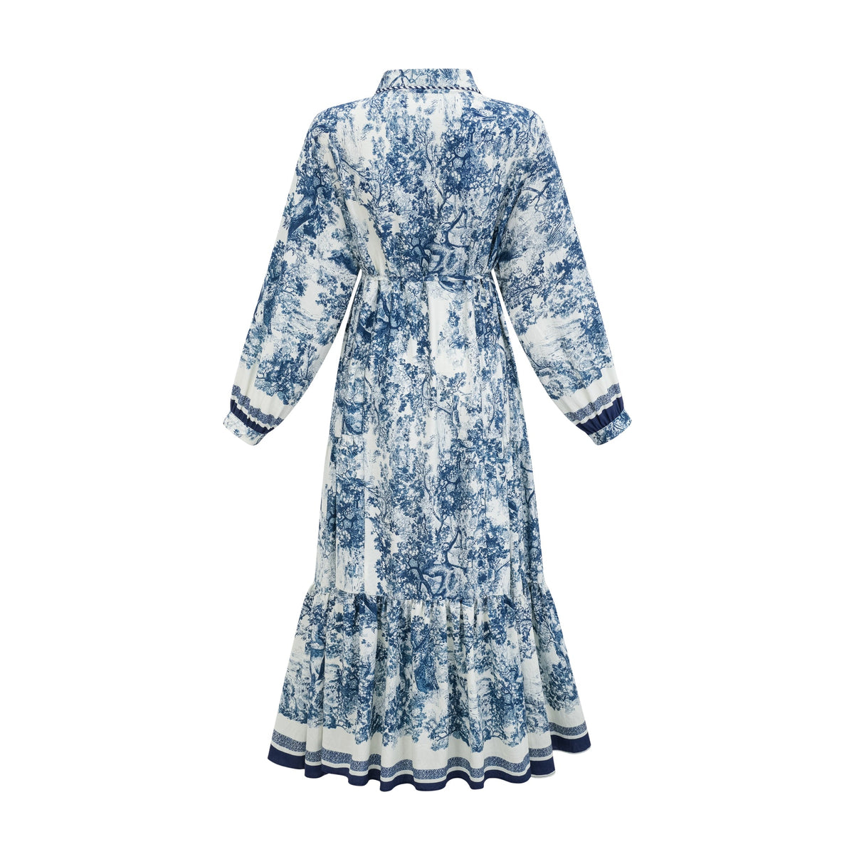 Adélaïde graphic-print midi dress in Blue (Final Sale-US Only)