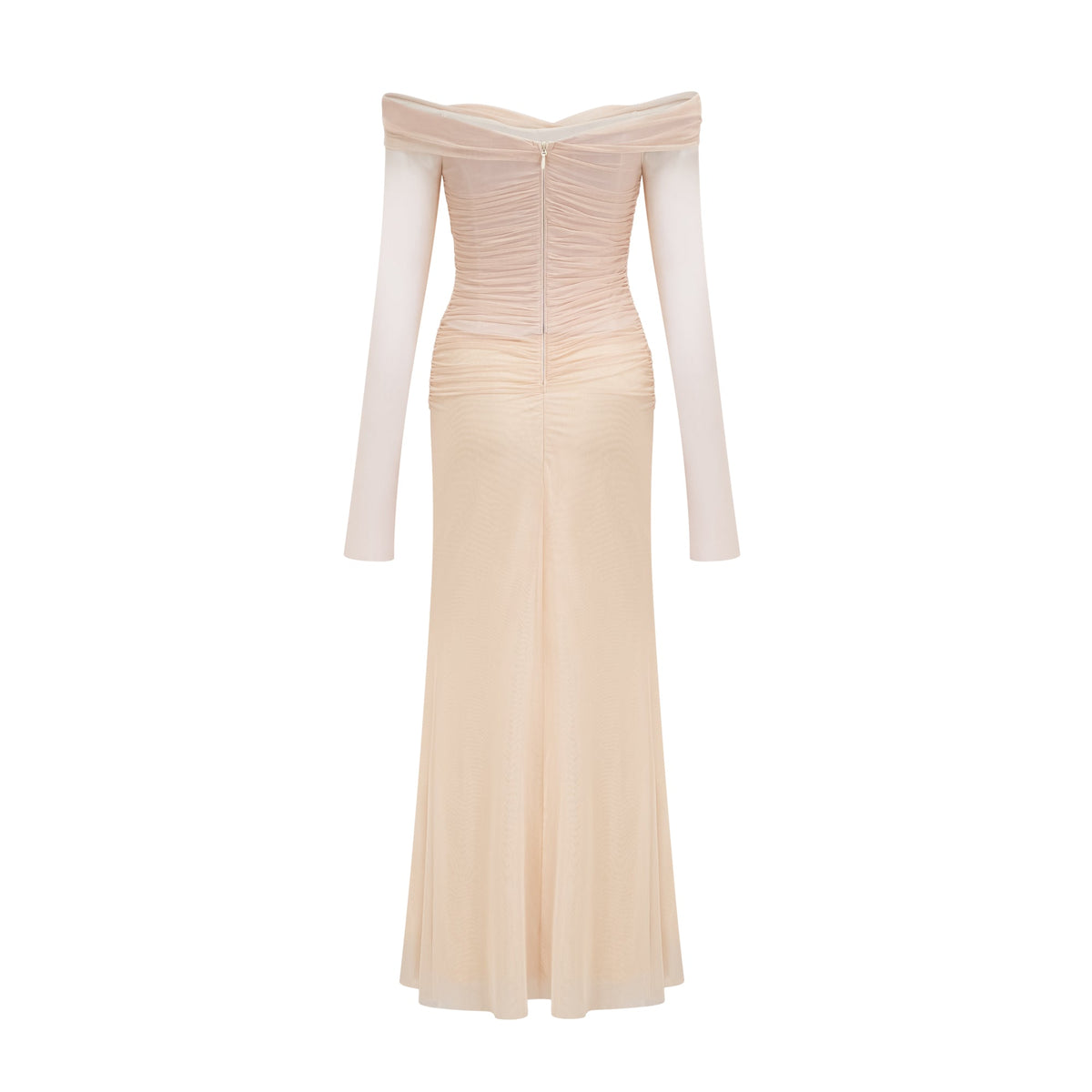 Quintina ruched tulle maxi dress