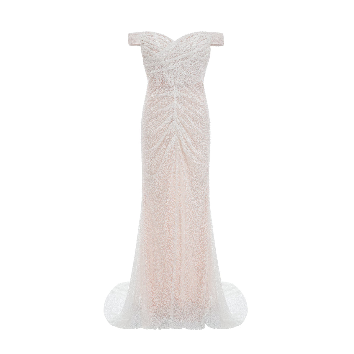 Margot white embellished off-shoulder maxi dress (Final Sale-US Only)