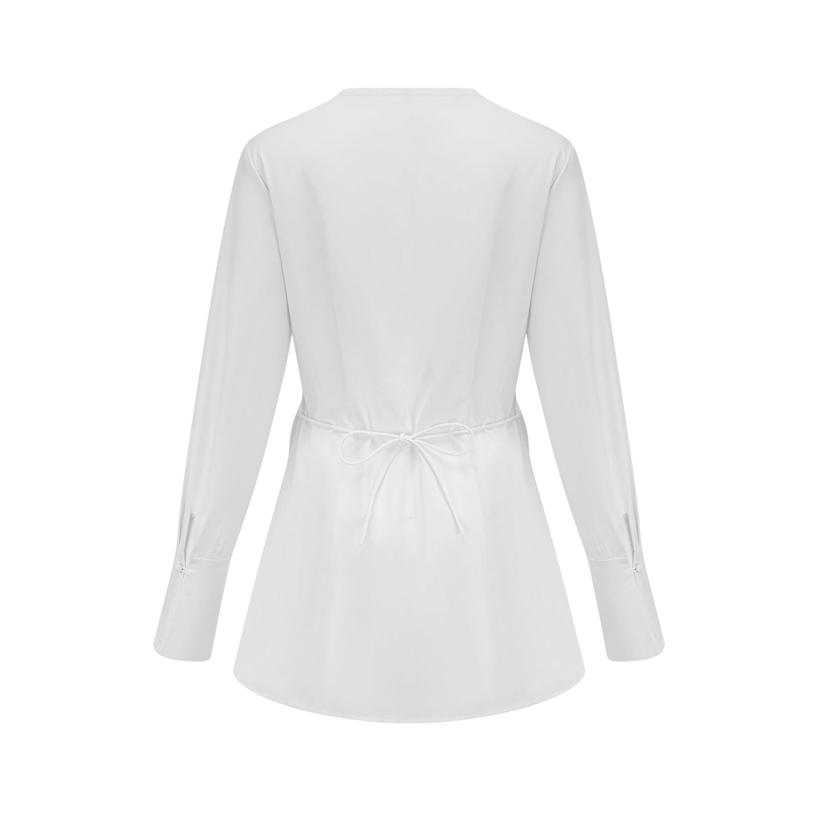 Dina pleat-detail shirt dress