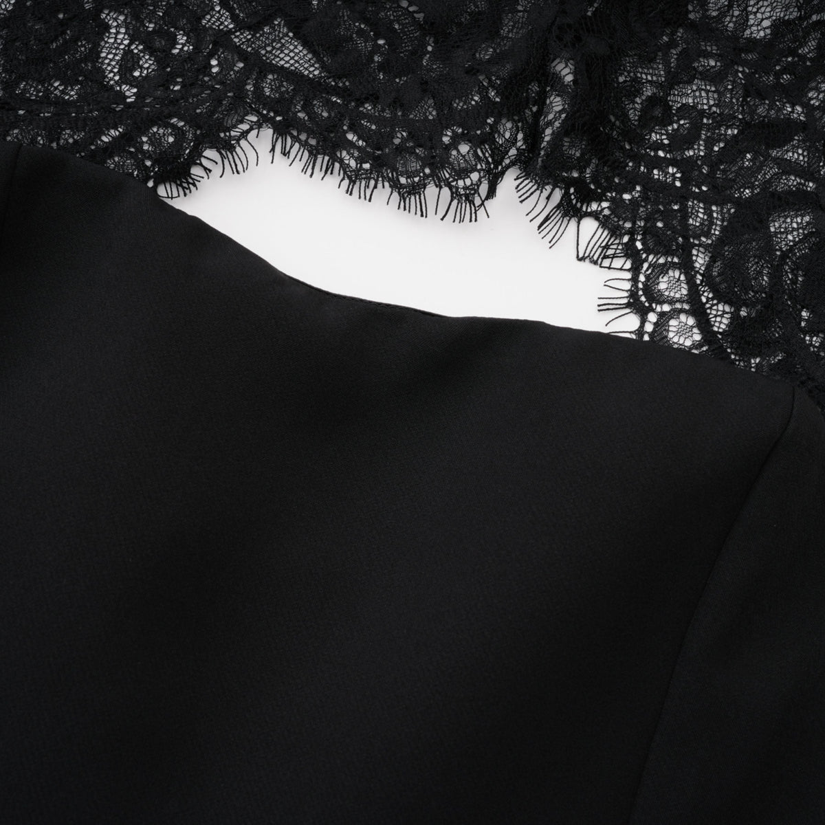 Bokamoso Black Lace Panel Maxi Gown (Final Sale-US Only)