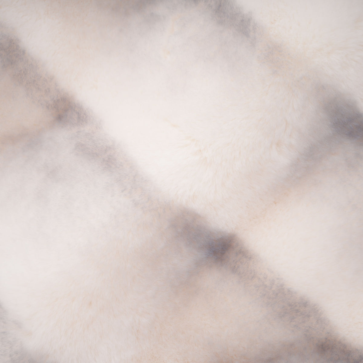 Alina White Gradient Faux Fur Short Coat