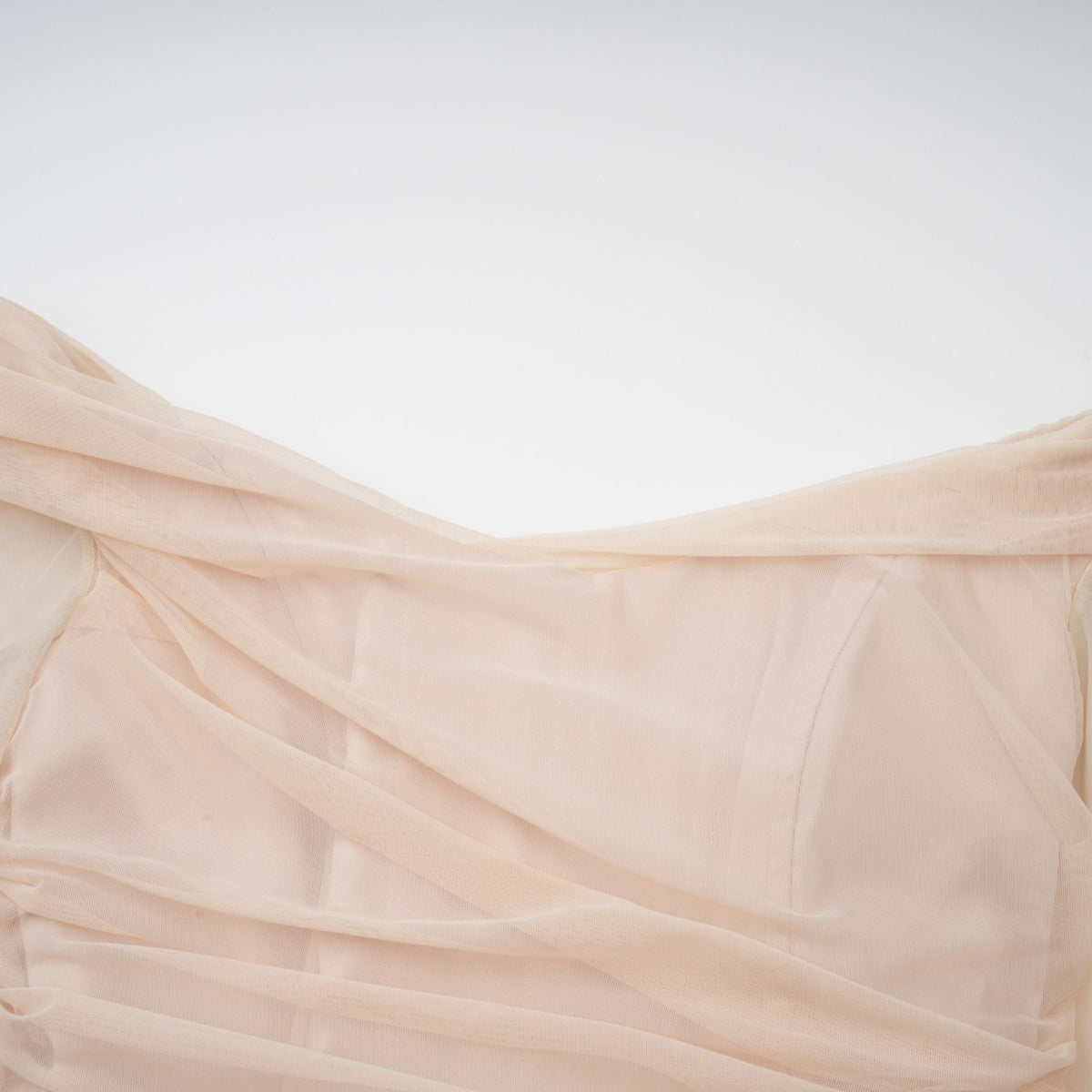 Quintina ruched tulle maxi dress