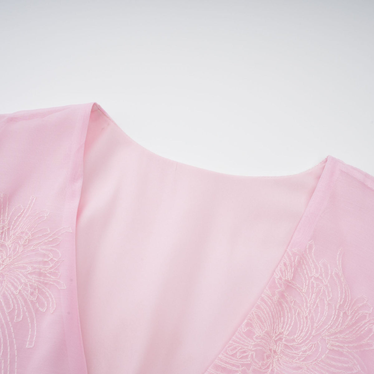Florence pink floral-embroidered layered mini dress (Final Sale)