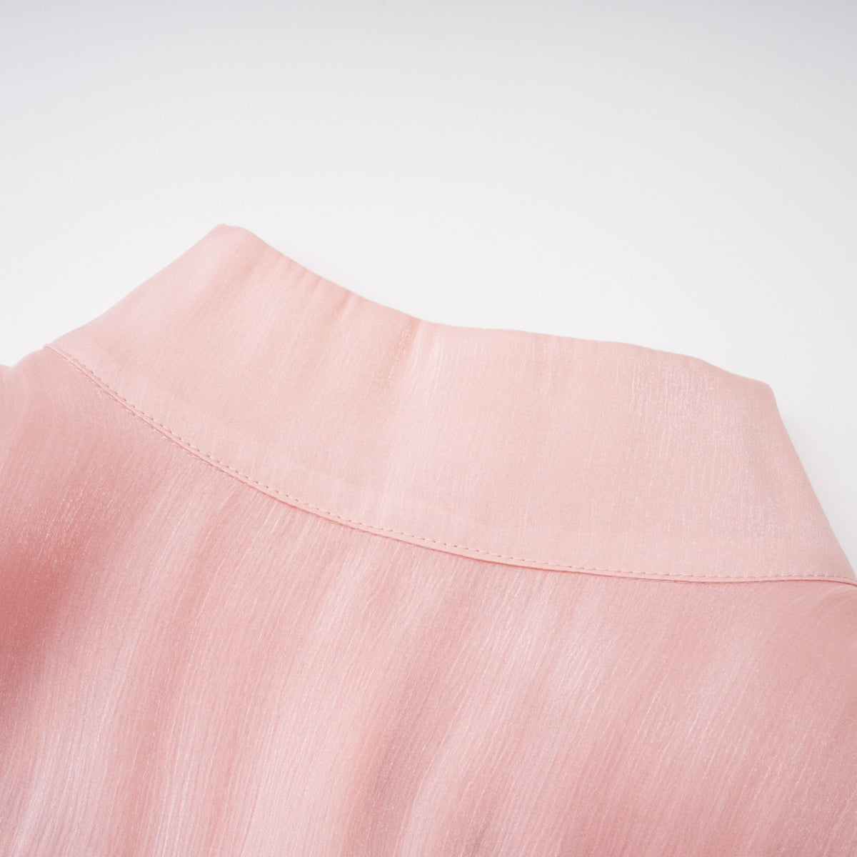 Emersyn Pink High-Neck Ruffled Detail Mini Dress (Final Sale-US Only)