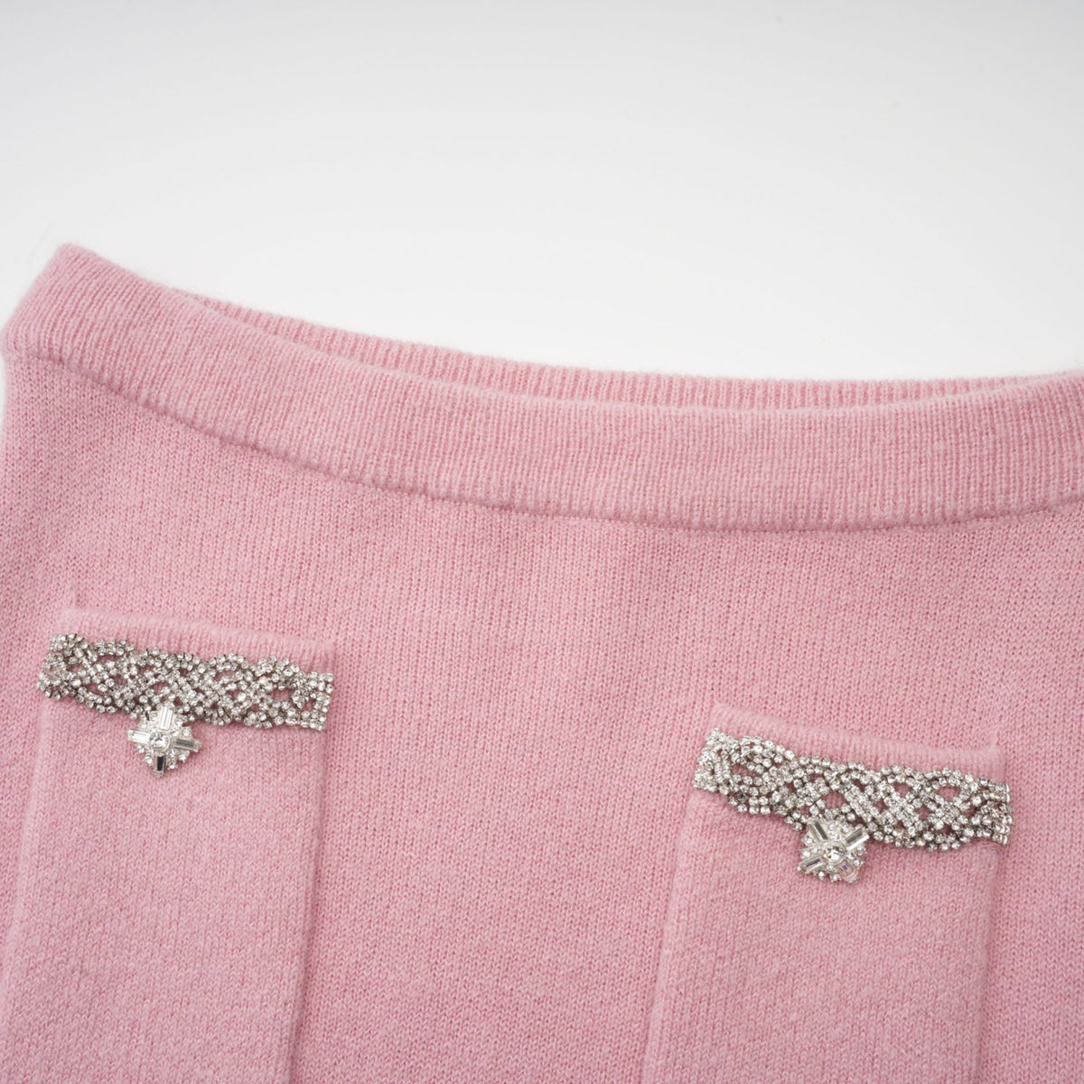 Renée pink embellished jacket & skirt matching set